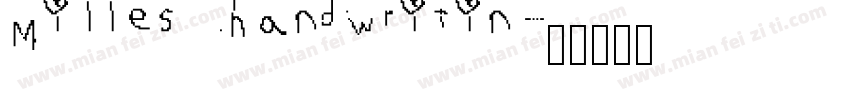 Milles handwritin字体转换